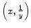 $ \left(x, \frac{1}{y}\right)$