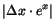 $\left\vert\Delta x\cdot e^x \right\vert$