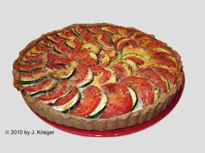 Tomaten-Zucchini-Quiche